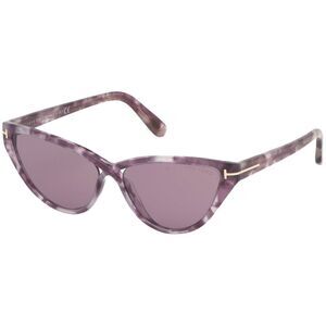 Tom Ford FT0740 55Y Purple Cateye Sunglasses